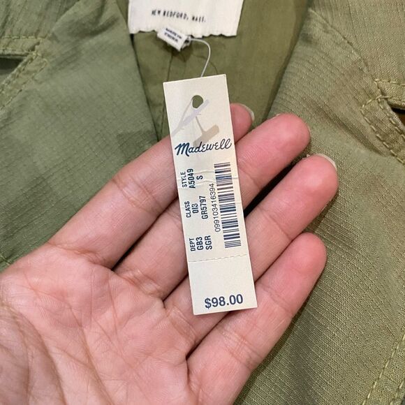 NWT Madewell Olive Green Modern Safari Military Vest Size Small - Picture 8 of 10